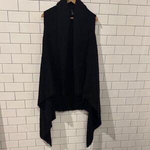 rag & bone Black Kara Sleeveless Cardigan Vest NWT